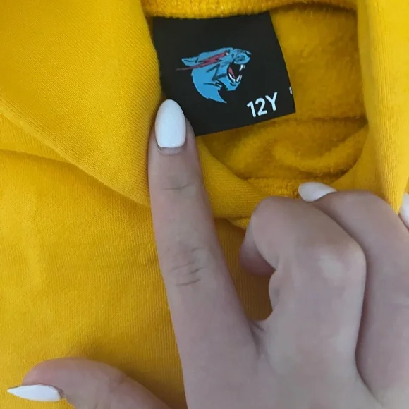 Like new Mr. Beast yellow hoodie - Picture 2 of 6